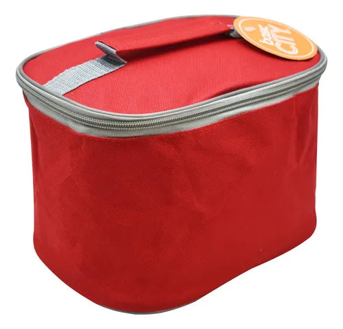Lonchera De Poliéster Roja Lb15bc-18x Basic City Rojo Liso