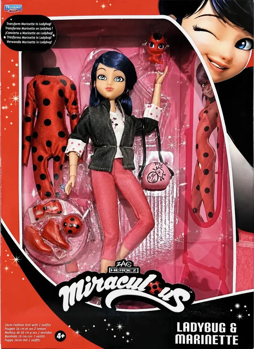 Miraculous Ladybug Y Marinette Muñeca 26cm Playmates Toys