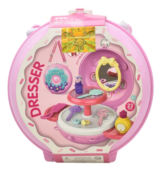 Mini Tocador De Belleza 2 En 1 Con Accesorios Dresser 8154