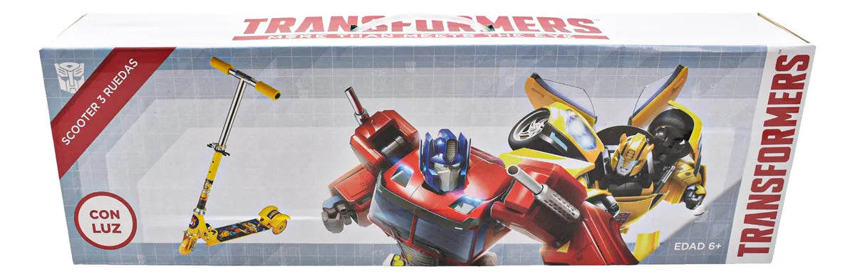 Transformers Scooter 3 Ruedas Con Luz Al Azar Toymark Amarillo/violeta Transformers