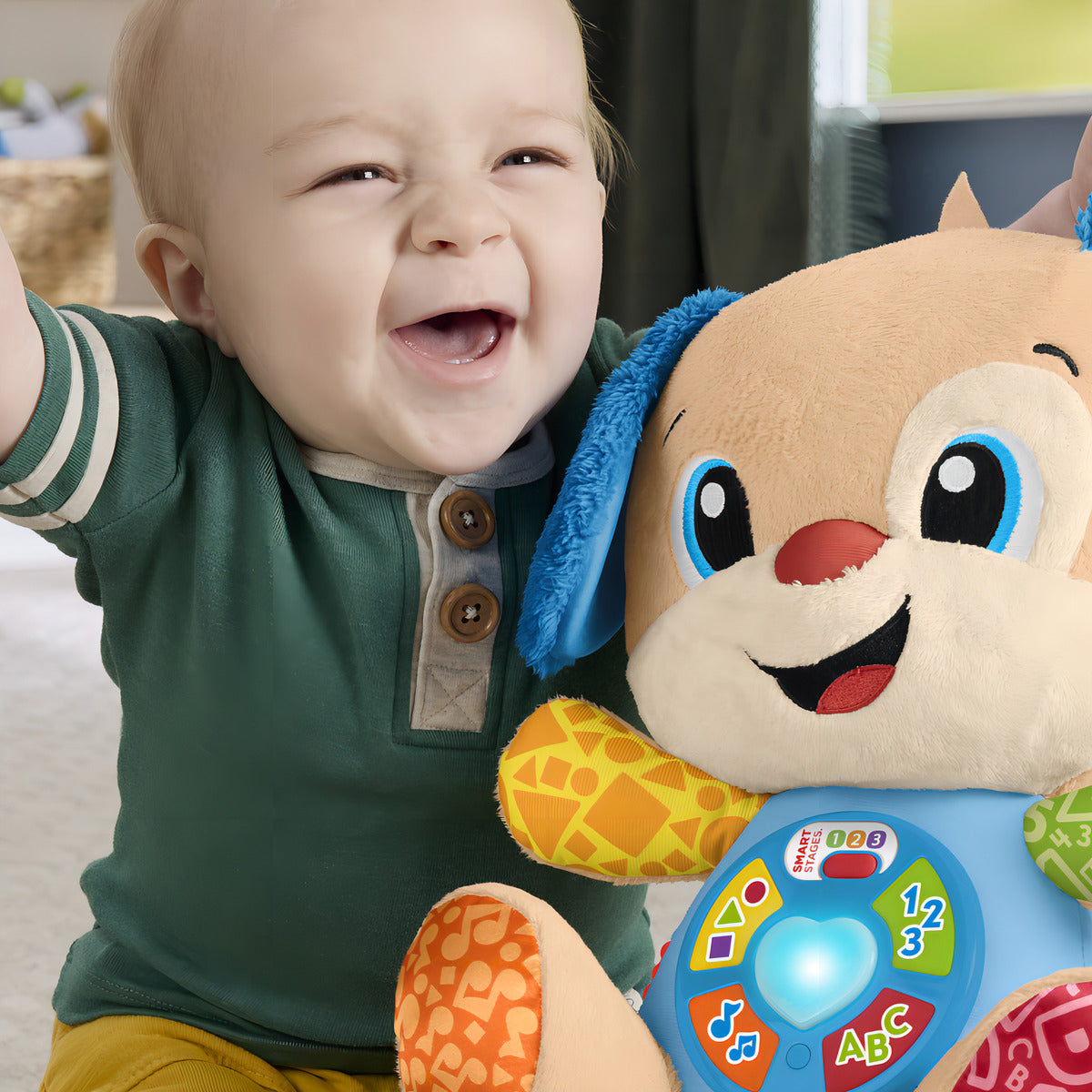 Fisher-Price Ríe y Aprende Juguete Perrito Aprende Conmigo