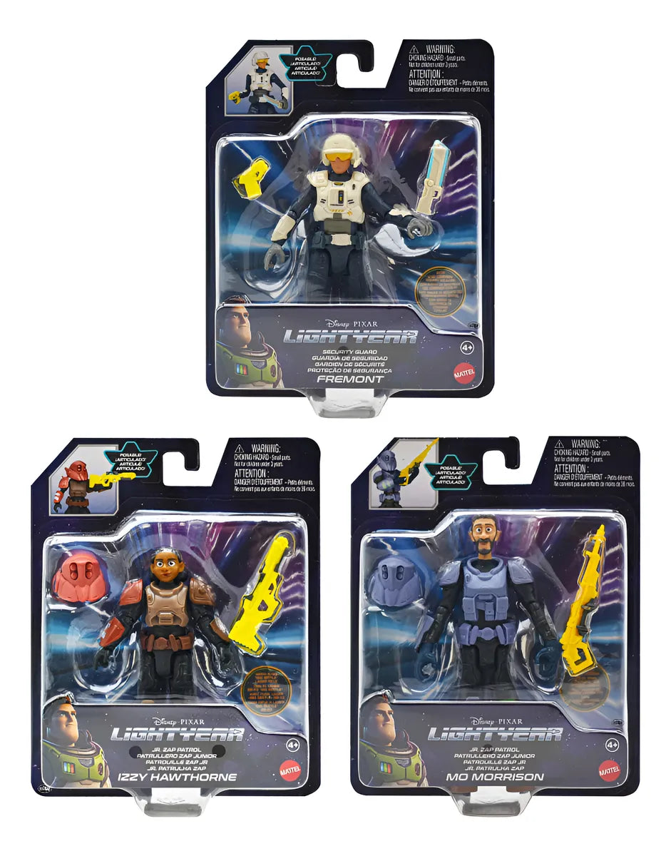 Disney Lightyear Pack 3 Figuras 12cm Con Accesorios Mattel