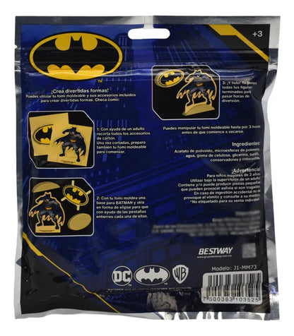 Superman Y Batman Foami Moldeable Pack 12 Pzas Bestway Rojo Y Naranja