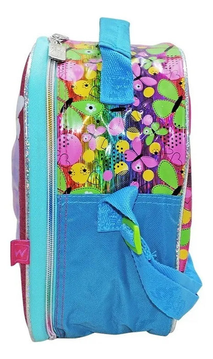Lonchera Mariposa Glitter Wilys Wt304 Rosa