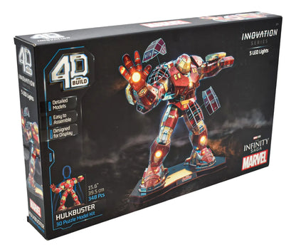 Marvel Rompecabezas 4d Pack Escudo Y Hulkbuster Spin Master