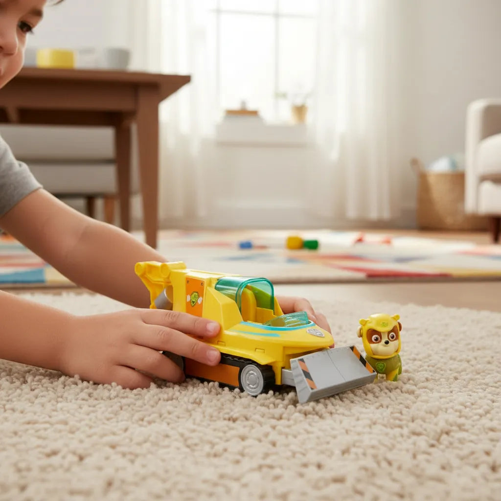 Paw Patrol Rubble Hammerhead Vehicle Aqua Pups Spin Master Amarillo