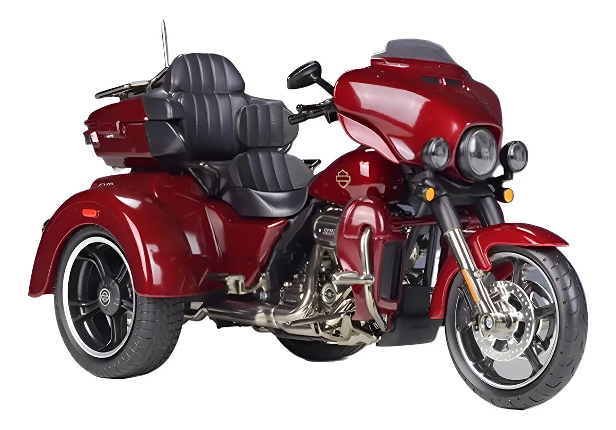 Harley Davison 2021 Dvo Tri Glide Rojo Escala 1:12 Maisto Rojo
