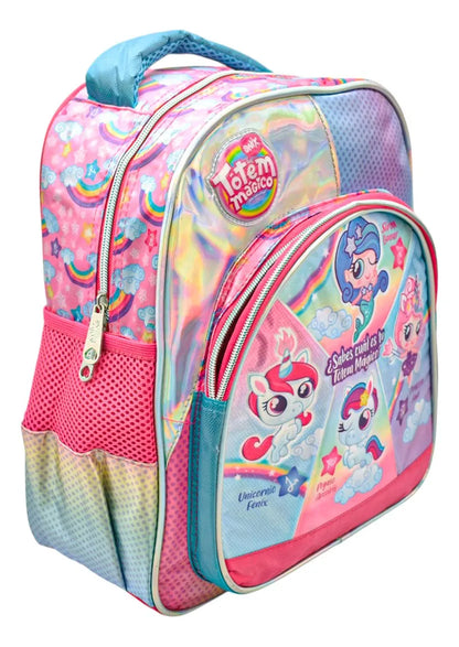Mochila Onix Totem Magico Kinder 161855 Ruz Con Detalle Agua Liso