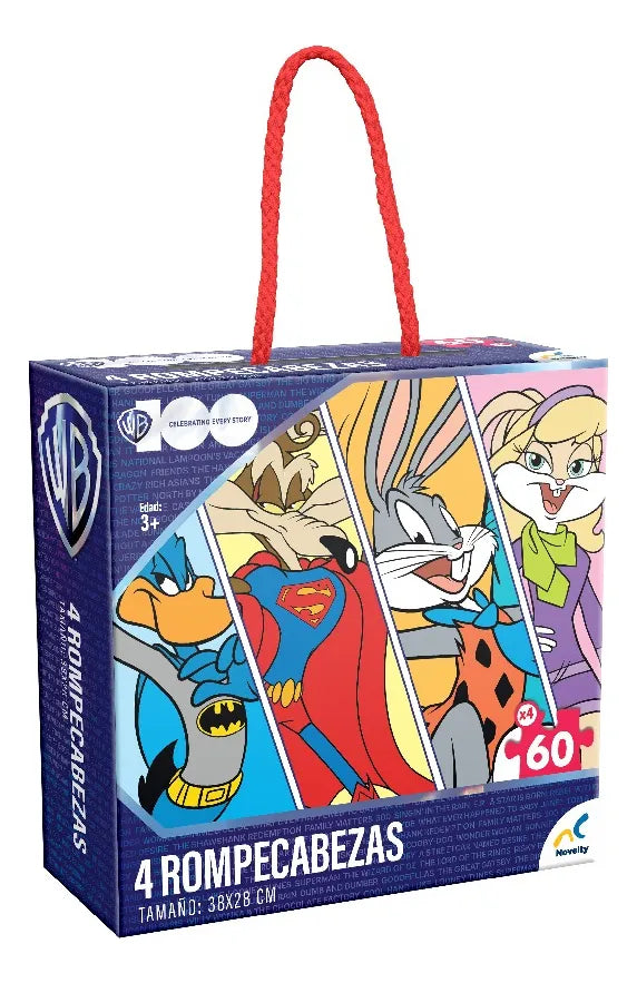 Warner Brothers Every Story 4rompecabezas De 60pz Novelty Cd
