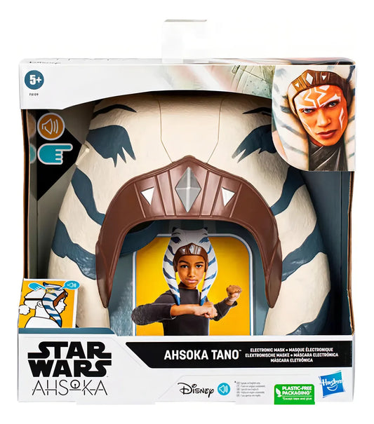 Star Wars Mascara Electronica Ahsoka Tano Con Sonidos Hasbro Crema Ahsoka