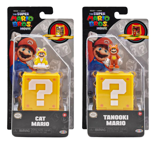 Mario Bros Movie Pack 2 Bloques Y Figuras 3cm Jakks Pacific