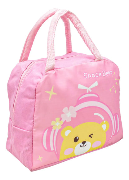 Lonchera Termica Ositos Estampada Rosa Ll23lbm029 Detalle Rosa Estampado