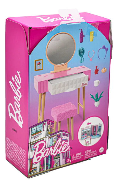 Barbie Decoracion Con Muebles Pack 3 Pzas Hjv32 Mattel