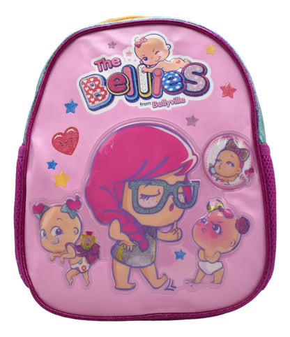 Mini Mochila Ruedas Bellies Bellie Beth Kit 3pz #2 Famosa Rosa Impresion 3d