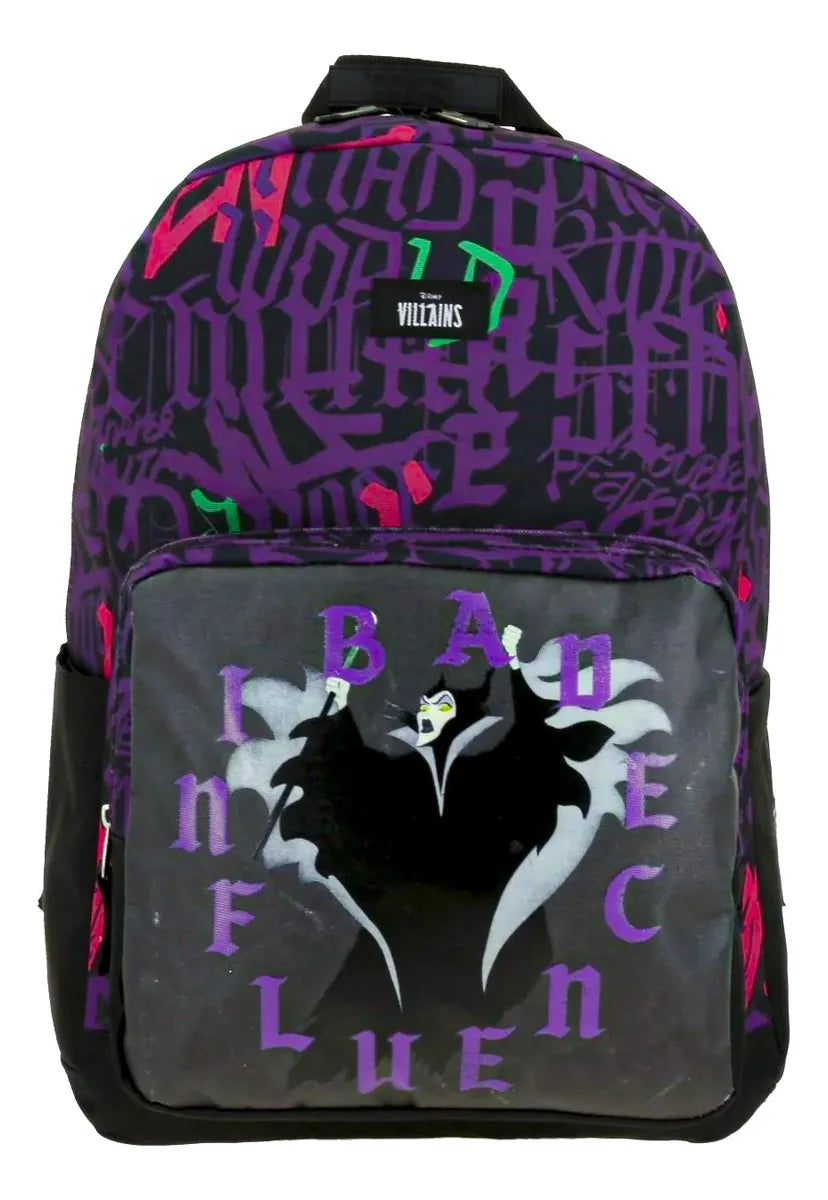 Mochila Y Lapicera Disney Villains Malefica Primaria Chenson Negro/morado Maléfi