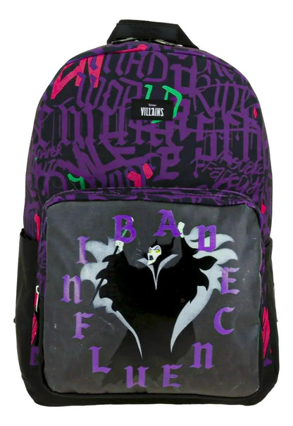 Mochila Y Lapicera Disney Villains Malefica Primaria Chenson Negro/morado Maléfi