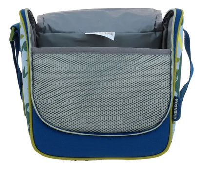 Chenson Blue Printed Wheeled Backpack Kit 2pc Dino Land No Sound Primary School