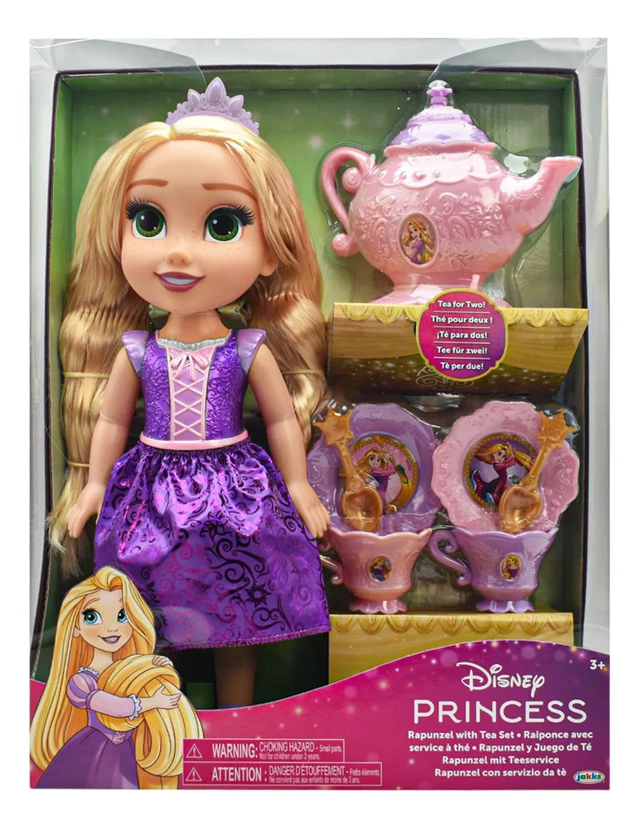 Disney Princesa Pack 4 Muñecas Con Juego De Te Jakks Pacific