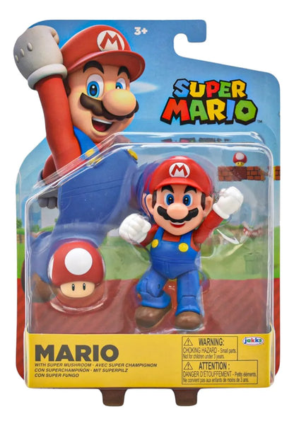 Super Mario Pack 6 Characters with Accessory Jakks Pacific