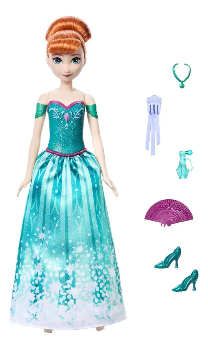 Disney Frozen Spin And Reveal Muñeca Anna 29cm Mattel