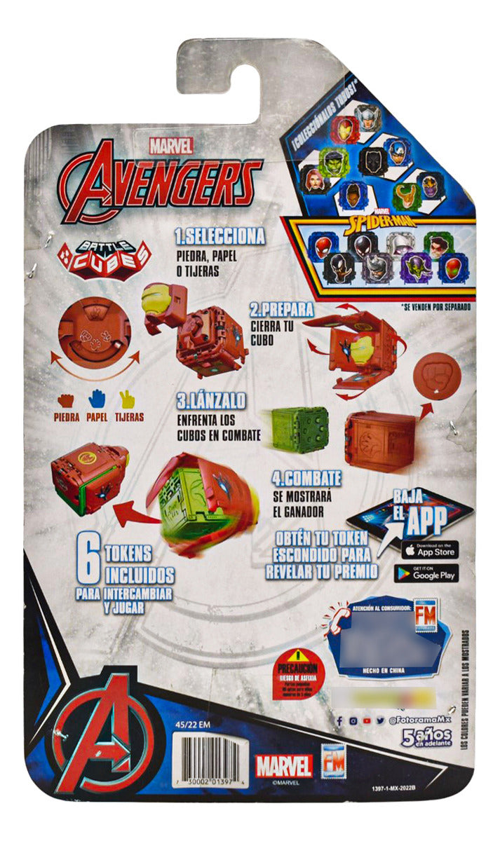 Marvel Avengers Spiderman Battle Cubes Pack 6pz Fotorama Cf