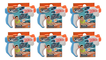 Nerf Super Soaker Piranha Pack 6 Pz Lanzador De Agua Hasbro Multicolor