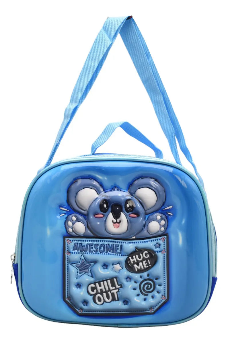 Mochila Koala Awesome Kit 3pz Primaria Ll24bpp531 Azul 3d