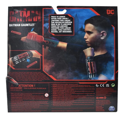 Dc The Batman Guantelete Lanzador 6 Dardos Spin Master Cd Negro/rojo
