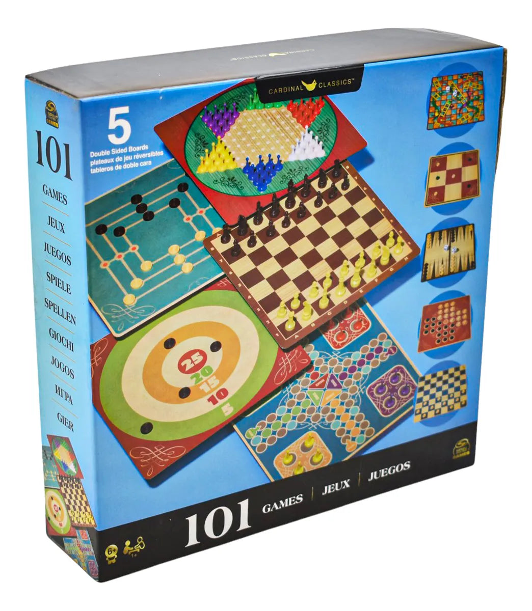 101 Juegos De Mesa 5 Tableros Dobles Spin Master
