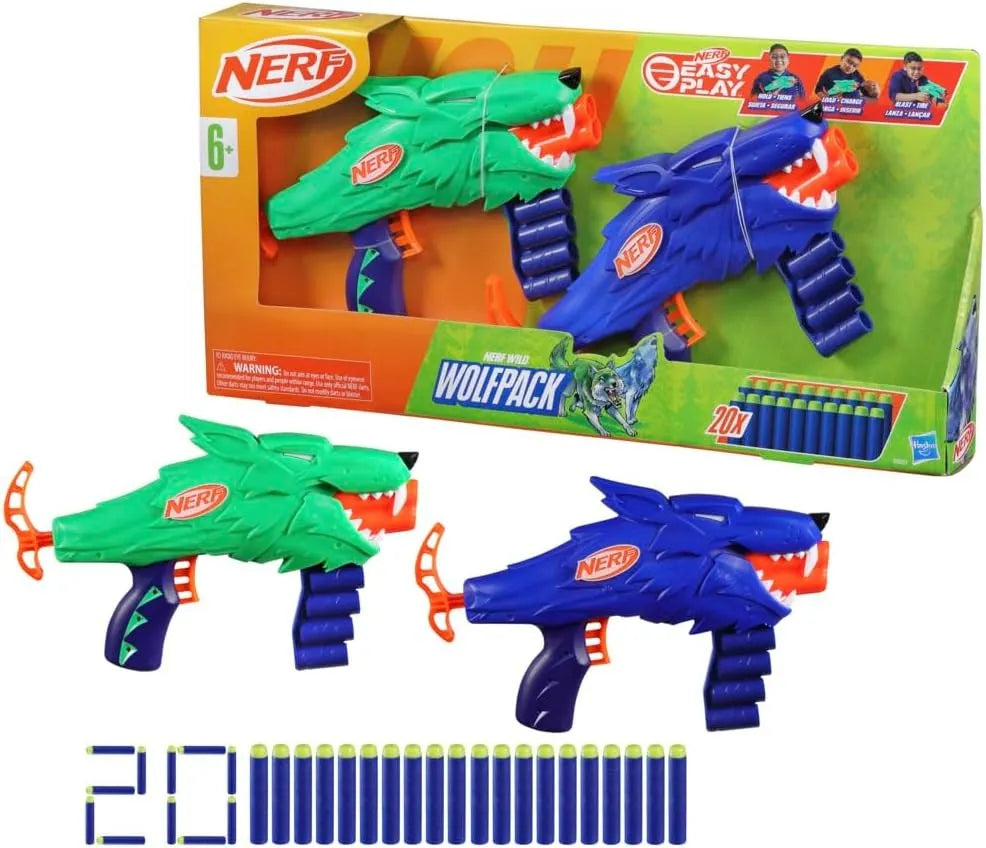 Nerf Easy Play Wolfpack 20 Dardos Hasbro Cf Multicolor