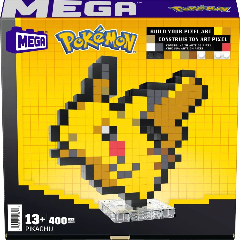 Mega Pokémon Juguete De Construcción Pikachu Píxel Cantidad de piezas 400