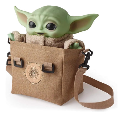 Star Wars Mandalorian Grogu Peluche Premium Sonidos Mattel Marrón Claro. Verde