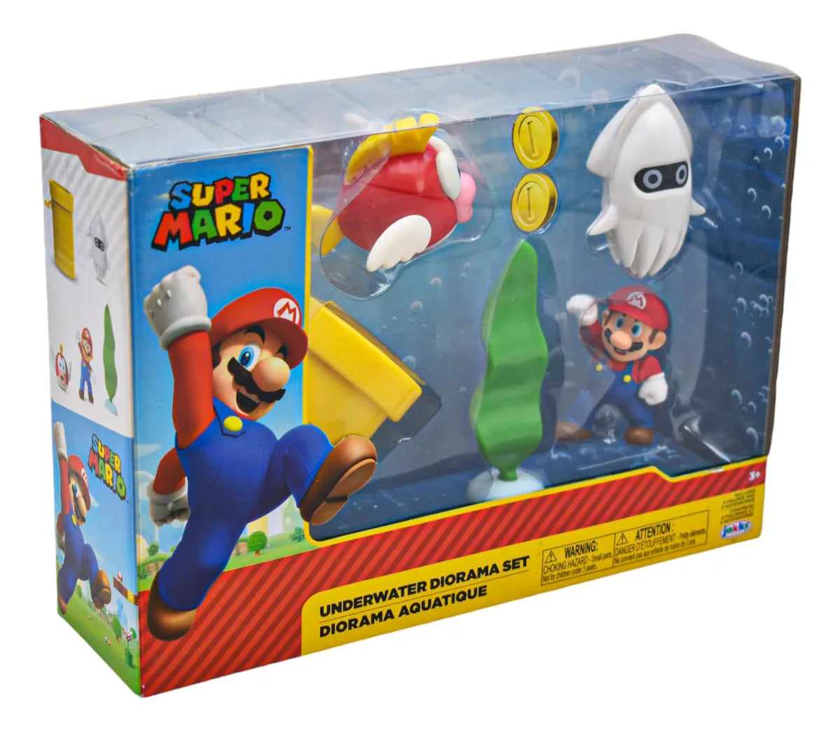 Super Mario Underwater Diorama Set Jakks Pacific Da