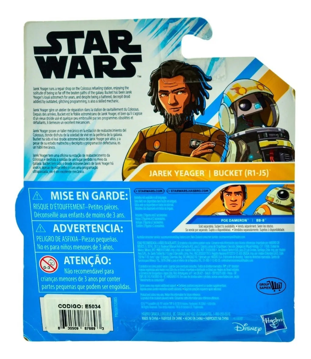 Star Wars Jarek Yeager And Bucket R1-j5 Figures Hasbro Cd