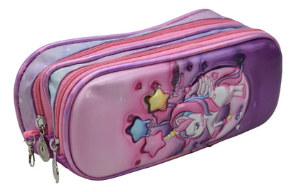 Mochila Unicornio Magical Kit 3pz Primaria Ll24bpp529 Lila 3d