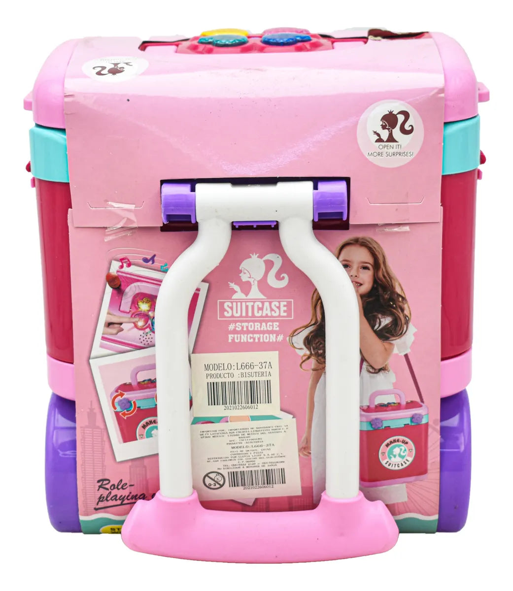 Maletin Tocador De Belleza Con Luz Y Sonido L666-37a Cf