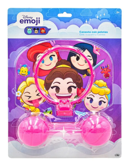 Canasta Con Pelotas Disney Princesas Emoji Pack 8pz Bestway