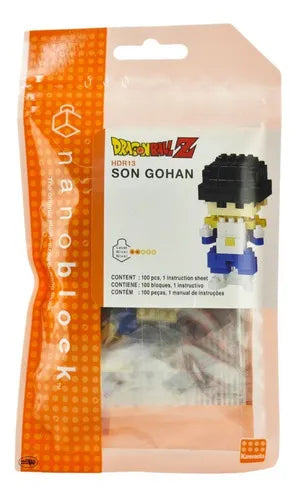 Bloques de Construcción Nanoblock Dragon Ball Z Son Gohan 100 Piezas HDR13