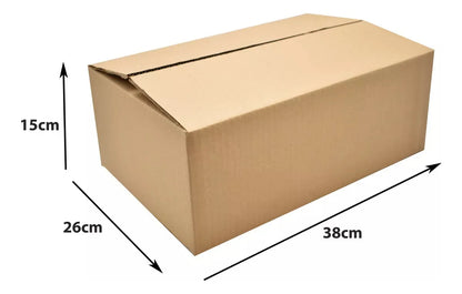 25 Cajas De Carton Empaque E-commerce 15x38x26cm Me1 Caqui