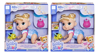 Baby Alive Pack 2 Gatea Y Juega 40 Sonidos Muñecas Hasbro