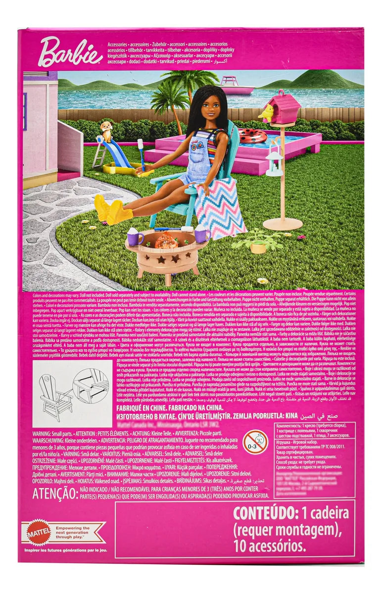 Barbie Decoracion Con Muebles Pack 3 Pzas Hjv32 Mattel