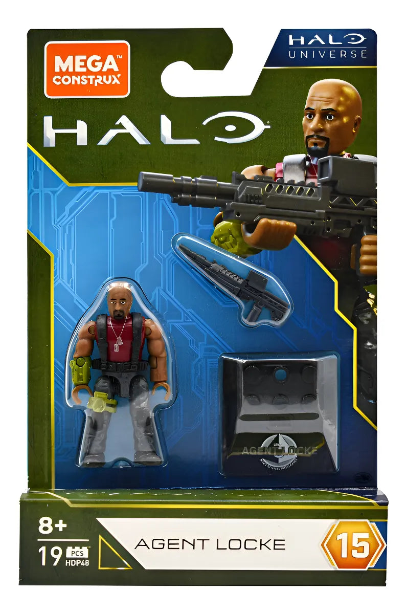 Halo Universe Agent Locke 19pz Serie 15 Mega Construx 19