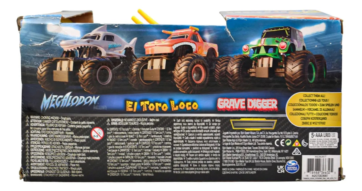 Monster Jam El Toro Loco Radio Control 1:24 Spin Master Cf Naranja Toro Loco