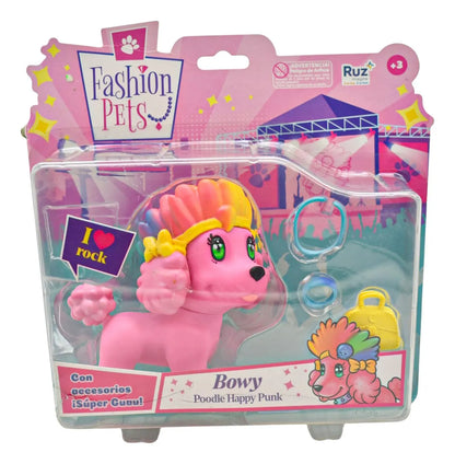 Fashion Pets Bowy Poodle Happy Punk Accesorios 12cm Ruz Cf
