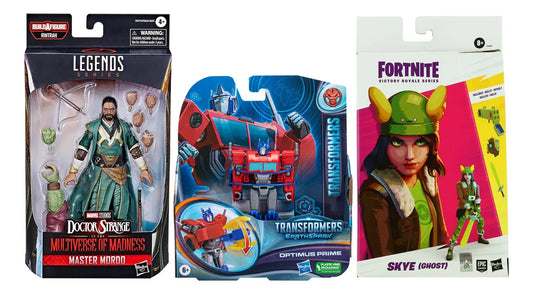 Pack Surtido 3 Figuras Fortnite Marvel Transformers Hasbro