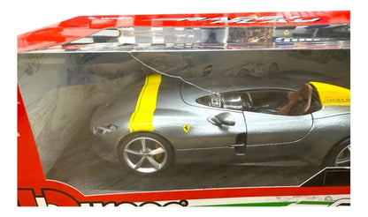 Ferrari Monza Sp1 Plateado Escala 1:18 Race Play Bburago Cf Plateado