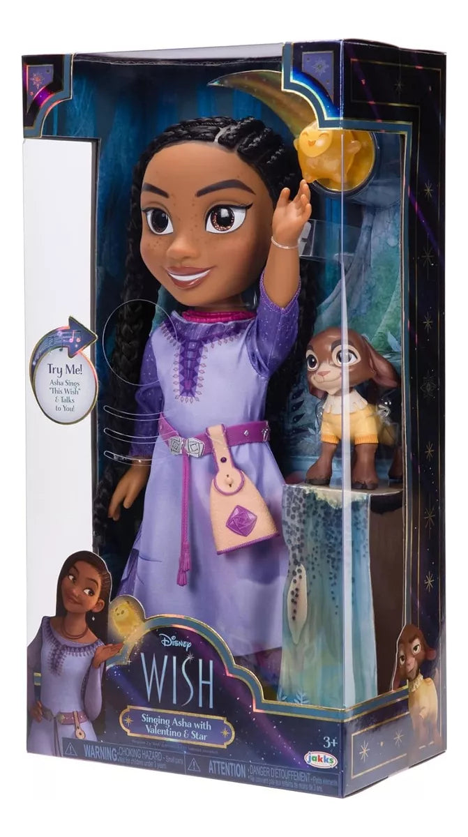Muñeca Asha Cantante, Valentino Y Star Wish Jakks Pacific