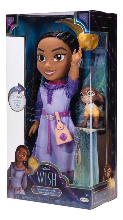 Muñeca Asha Cantante, Valentino Y Star Wish Jakks Pacific