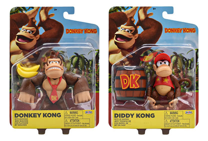 Donkey Kong Pack 2 Figuras Con Accesorios Jakks Pacific