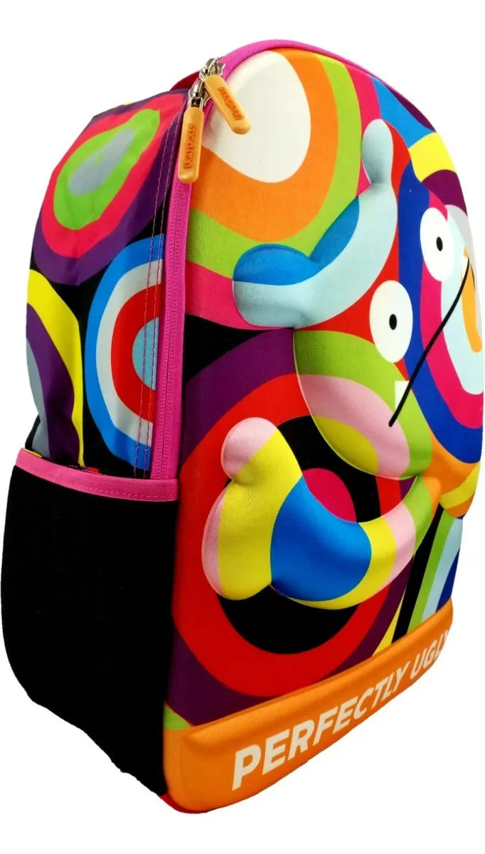 Mochila Escolar Yadatex Ugly Bp72uds-02 Color Negro Diseño Estampado 22l
